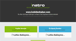 Desktop Screenshot of kobidenhaber.com